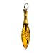 French Collection High Quality Honey Amber and Sterling Silver Drop Pendant