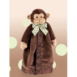 Plush Monkey Baby Blankie - Bearington Giggles Snuggler