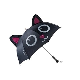JIP - JIP0448 - Parapluie Chat avec Son et Lumi�re - BOX32 Design - Noir