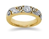 0.19 Diamond Band in 14k Yellow Gold