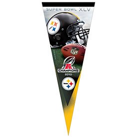 Pittsburgh Steelers 2010 AFC Conference Champions 12x30 Premium Pennant