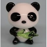 ガラス細工　ぱんだ（笹持ち）