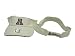 Arizona Wildcats NCAA White Adult Adjustable Visor with Embroidered Logo