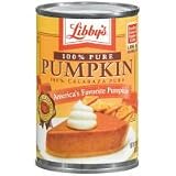 Libby's Solid Pumpkin 15 oz each /Case of 24 cans