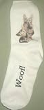 German Shepherd Puppies Dogs Woof Ladies Socks 9-11