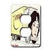 Londons Times Funny Panel Hollywood Cartoons - Winona Ryder - Light Switch Covers - 2 plug outlet cover