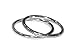 14mm HINGED HOOP EARRINGS in SOLID .925 STERLING SILVER, EASY ON AND OFF STYLE!