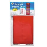 Carson-Dellosa Publishing CD-5653 Storage pocket chart with ten 13-1/2 x 7 pockets, 14 x 47