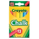 Colored Drawing Chalk Assorted Colors 12 Sticks/Set