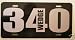 340 WEDGE ENGINE SIZE LICENSE PLATE