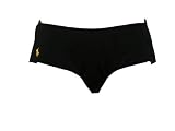 Ralph Lauren Navy Bikini Brief Swim Bottom w/ Yellow Polo Insignia & Small Back Pocket (Small)