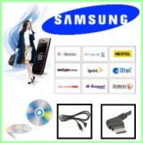 Samsung SGH-A707 Sync Charging USB Data Cable + CD! For carriers including Sprint, Verizon, AT&T, US Cellular, Telus and all others. (SGHA707 A707)