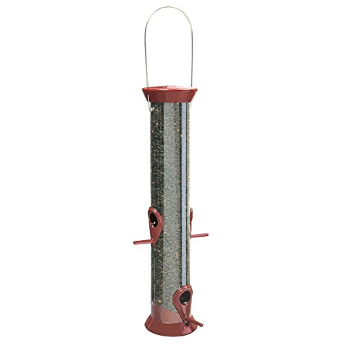Droll Yankees CJM15B 15-Inch Burgundy New Generation Sunflower Tube Feeder