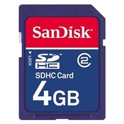 SanDisk 4 GB Class 2 SDHC Flash Memory Card SDSDB-4096-A11