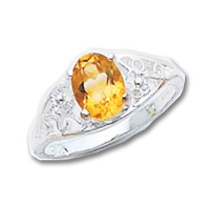 Buy Sterling Silver Citrine ring by A Great Jewelry Co.