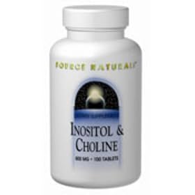 Inositol Choline 400 mg 400 mg 50 Tablets by Source Naturals