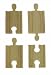 Wooden Train Railway System - Spare Straight Mini Track x 4 (Compatible with leading wooden rail systems) - Wooden Toy