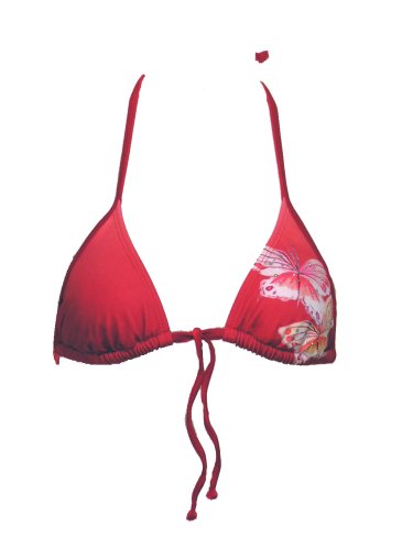 Guess Red/Teal String Butterfly Swimsuit-top