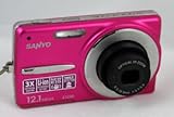 Sanyo Vpc-x1250 Digital Camera 12 Megapixel 2.7 inc screen Pink