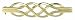 9ct Yellow Gold Ladies Celtic Weave brooch
