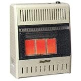 World Marketing Of Amer 3Plaque Nat Gas Tstat Heater KWN195 by World Marketing