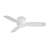 Minka-Aire F593-WH Traditional Concept White Outdoor 44" Ceiling Fan with Light & Wall Control