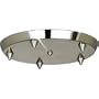Progress Lighting P8774-09 5-Light Chandelier Canopy, Brushed Nickel