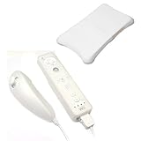 GTMax Clear Nintendo Wii Remote Controller & Nunchuk Silicone Skin Case + C ....