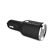 [Qualcomm Certified] Aukey Quick Charge 2.0 30W 2 Ports USB Car Charger Adapter(AIPower 5V/2.4A+Quick Charge 12V/1.5A 9V/2A 5V/2A; Included an 20AWG 3.3FT Micro USB Cable) - Black