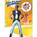 Lazy Town Birthday Card with badge 5x7
