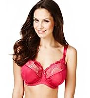 Underwired Maximum Support Embroidered DD-G Bra
