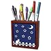 Beverly Turner Design - Cat on a Fence - Tile Pen Holders-5 inch tile pen holder