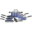 T-fal Signature Non-Stick 12-piece Cookware Set, Blue