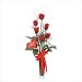Satin Rose Valentine Flower Bouquet
