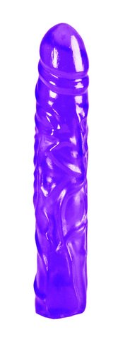8.5 inch veined chubby translucent gel dildo