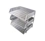 Mesh LetterTray Side Load Silver 10118