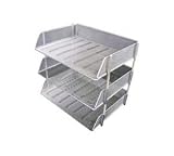 Mesh LetterTray Side Load Silver 10118