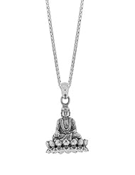 Boma Sterling Silver Sitting Buddha Necklace, 20 inches