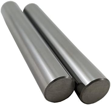 1/4" Diameter x 6" Solid Carbide Round Rod, Precision Ground, Polished, Chamfer on one End, Grade C2 (Pack of 2)