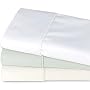 Cotton Craft 440 Thread Count Cotton Sateen Sage Flat Sheet Full Size (Also Available in Queen, King and California King - White and Ivory Color)