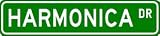 HARMONICA Street Sign ~ Custom Aluminum Street Signs