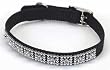 C NYL JEWEL COLLAR 5/8X14"-BLK