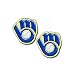 Milwaukee Brewers Retro Glove Logo Post Earrings