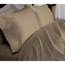 Luxury 1000TC 100% Egyptian Cotton Duvet Cover - King/Cal King Solid in Taupe