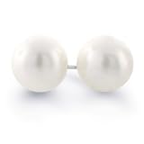 Bling Jewelry White South Sea Pearl Stud Earrings Choose Pearl Size 5mm- 12mm