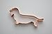 The Fussy Pup Wirehaired Dachshund Cookie Cutter 5 Inch Handcrafted in USA