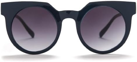 XRay Pool Club Women's Oversized Shiny Blue Frame Smoke Lens Sunglasses -62 MM