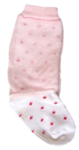 レッグウォーマーソックス メッシュドット ピンク 9-15cm