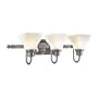 Minka Lavery Mission Ridge 5583-84 Reversible 3-LT 300w (10"H x 25"W) Vanity Lighting in Nickel