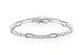 Classic Split Style Round Cut White CZ Gemstone Bracelet in Sterling Silver image 2